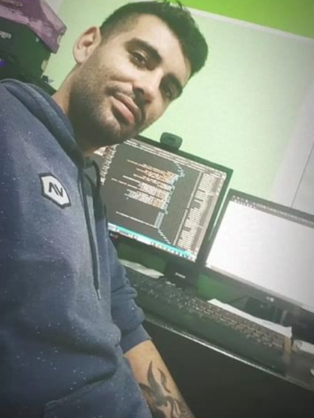Yo en mi estudio de programación